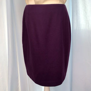 Vintage Purple Wool Skirt